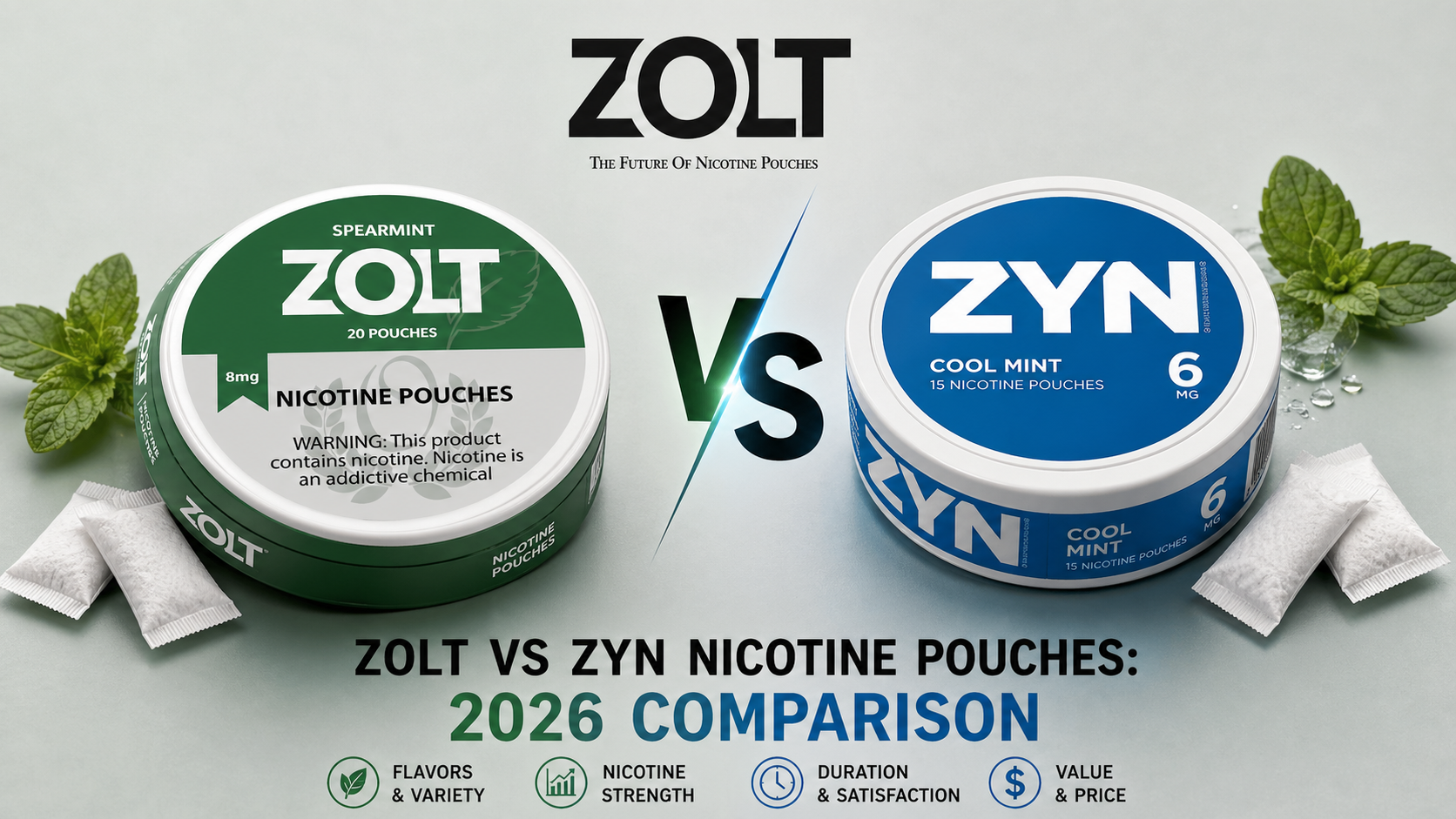 Zolt vs ZYN Nicotine Pouches 2026 Comparison